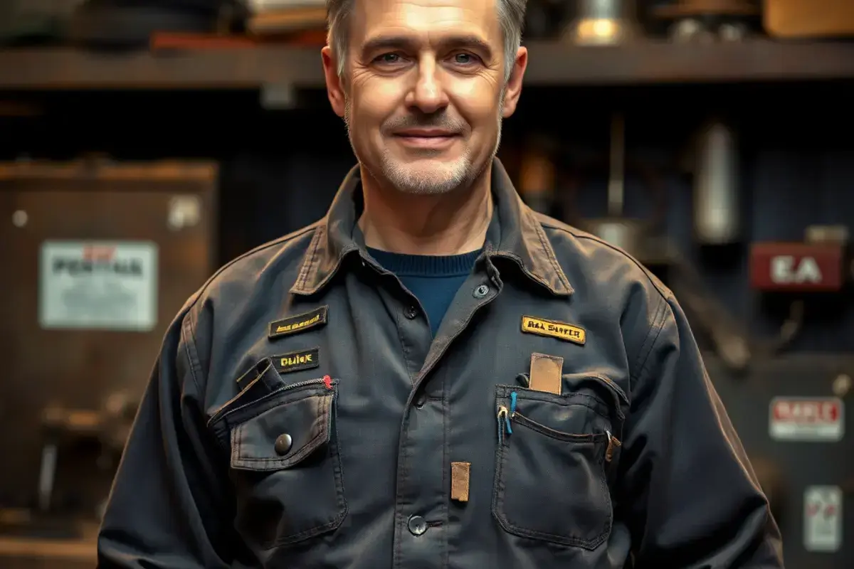 Robert Mc Cullough, founder of Mc Cullough Welding, in the workshop